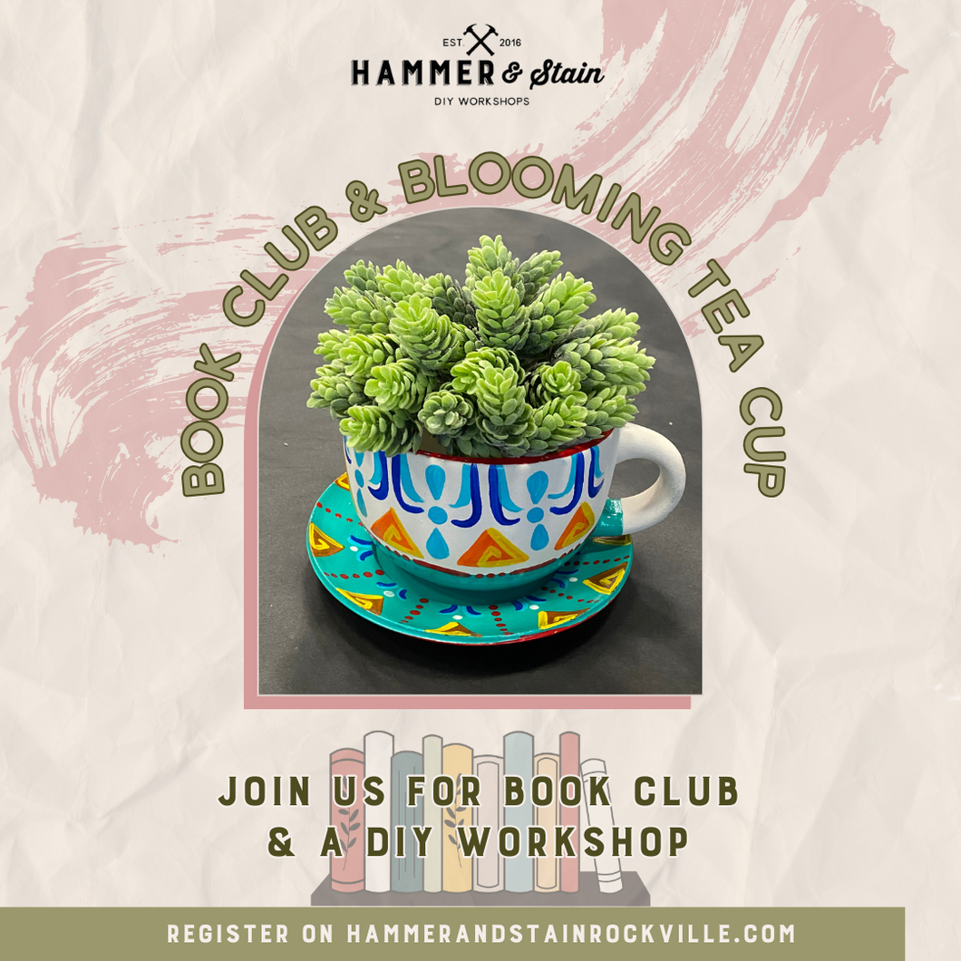 02.23.2025(3pm)- Book Club & Blooming Tea Cup Workshop