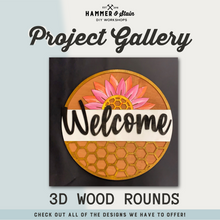 3D Wood Round